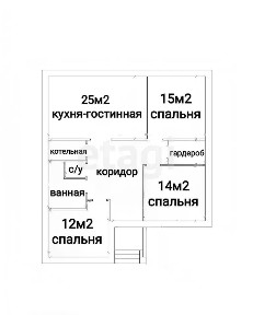 Продается 1-этажный дом, 115 м²