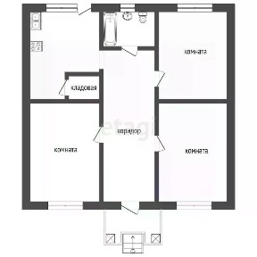 Продается 1-этажный дом, 63,7 м²