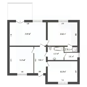 Продается 1-этажный дом, 120 м²