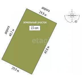 Продается участок, 15 сот.