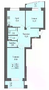 Продается 2-комн. квартира, 82,3 м²
