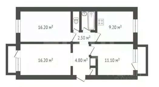 Продается 3-комн. квартира, 63 м²