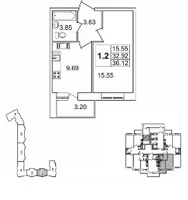 Продается 1-комн. квартира, 32,4 м²