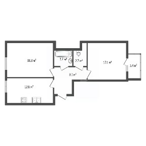 Продается 2-комн. квартира, 63,2 м²