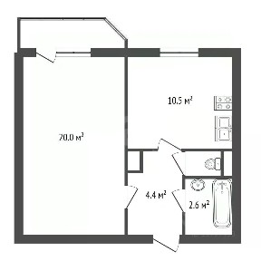 Продается 1-комн. квартира, 38,7 м²