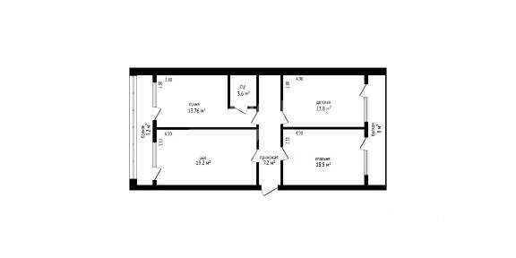 Продается 3-комн. квартира, 89 м²