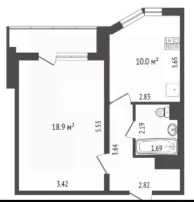 Сдается 1-комн. квартира, 38 м²