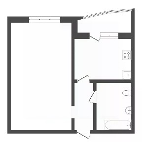 Продается 1-комн. квартира, 43,4 м²