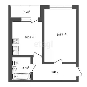 Продается 1-комн. квартира, 39 м²