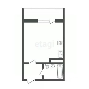Продается студия, 27,7 м²