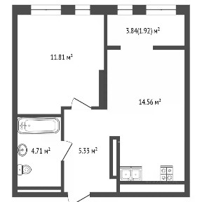 Продается 1-комн. квартира, 35,6 м²