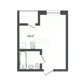 Продается студия, 24,1 м²