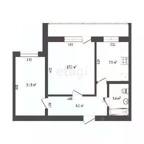 Продается 2-комн. квартира, 47,7 м²