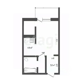 Продается студия, 30,3 м²
