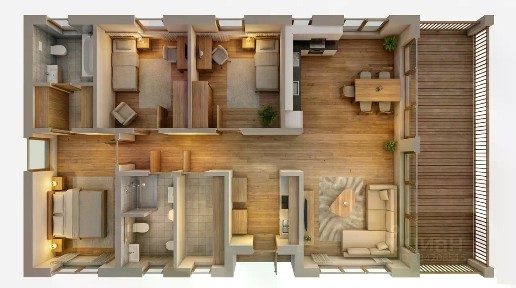 Продается 1-этажный дом, 128,4 м²