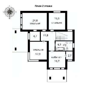 Продается 2-этажный коттедж, 246,9 м²