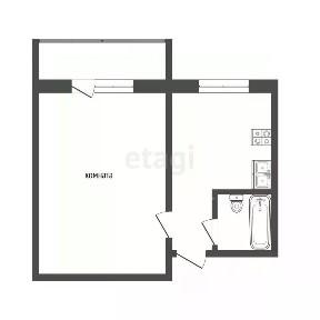 Сдается 1-комн. квартира, 31 м²