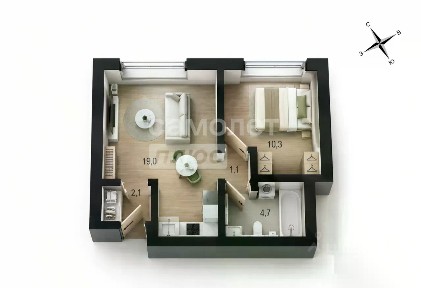 Продается 1-комн. квартира, 37,2 м²