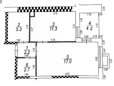 Продается 1-комн. квартира, 42,7 м²