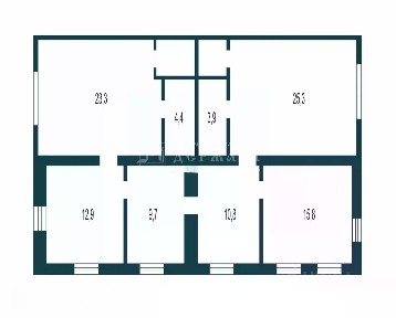 Продается 1-этажный дом, 109,4 м²