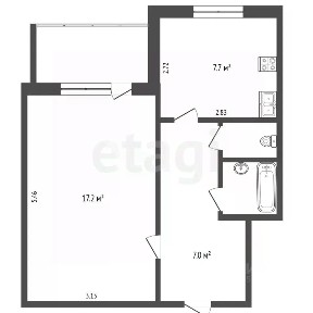 Продается 1-комн. квартира, 36,5 м²