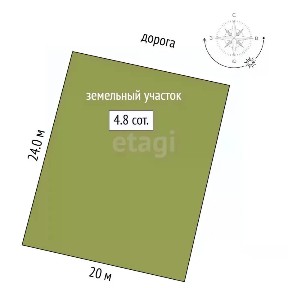 Продается участок, 4,83 сот.