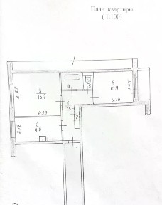 Продается 2-комн. квартира, 49,4 м²