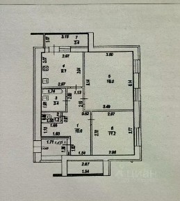 Продается 2-комн. квартира, 53,6 м²