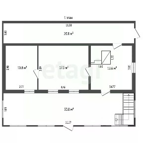 Продается 2-этажный дом, 161 м²