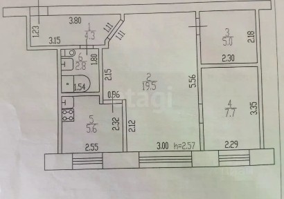 Продается 2-комн. квартира, 44,9 м²