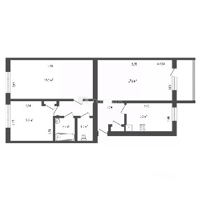 Продается 3-комн. квартира, 59,5 м²