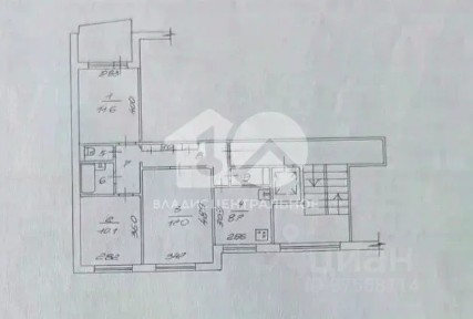 Продается 3-комн. квартира, 62,9 м²