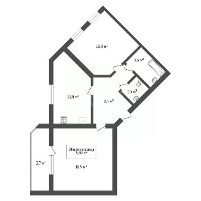 Продается 2-комн. квартира, 57 м²