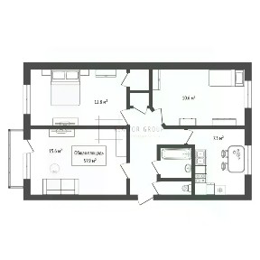Продается 3-комн. квартира, 57,9 м²