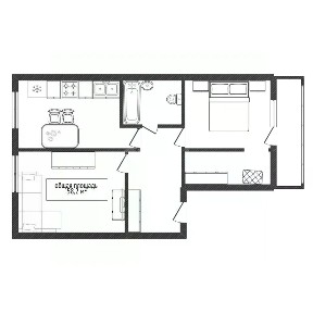Продается 3-комн. квартира, 58,8 м²