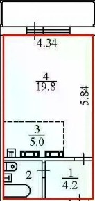 Продается студия, 33 м²
