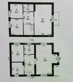 Продается 2-этажный дом, 110,1 м²