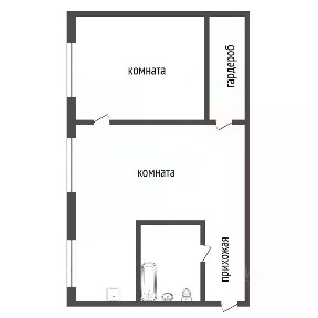 Продается 2-комн. квартира, 43,6 м²