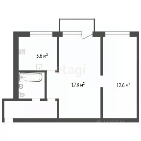 Продается 2-комн. квартира, 43,5 м²