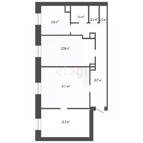 Продается 3-комн. квартира, 74,6 м²