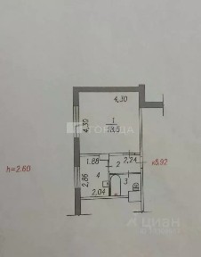 Продается 1-комн. квартира, 29,7 м²