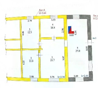 Продается 1-этажный дом, 82,4 м²