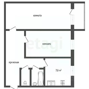 Продается 2-комн. квартира, 46,2 м²