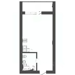 Продается студия, 35,7 м²