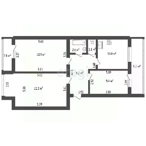 Продается 3-комн. квартира, 73,4 м²