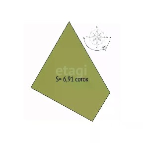 Продается участок, 6,91 сот.