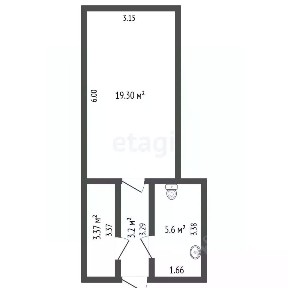 Продается торговая площадь, 19,3 м²