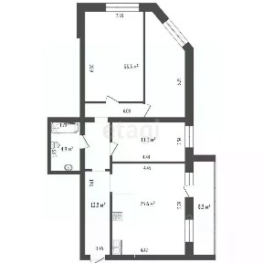 Продается 3-комн. квартира, 87,6 м²