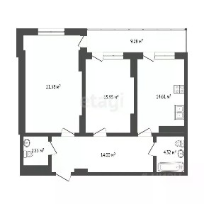 Продается 2-комн. квартира, 82,2 м²