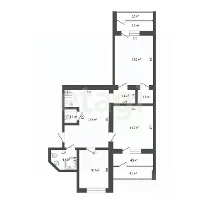 Продается 2-комн. квартира, 81 м²